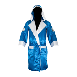 Cleto Reyes Boxing Robe with Hood Blue and White