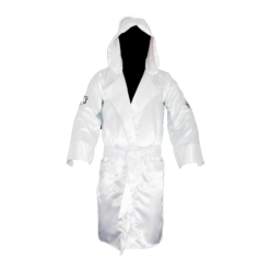 Cleto Reyes Boxing Robe with Hood White