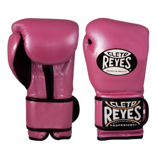 Cleto Reyes Training Gloves with Hook and Loop Closure - Pink
