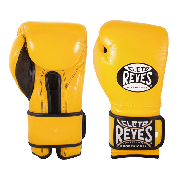 Cleto Reyes Training Boxing Gloves with Hook and Loop Closure -  Silver/Black Steel Snake