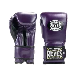 Cleto Reyes Training Gloves with Hook and Loop Closure - E600U Metallic Purple