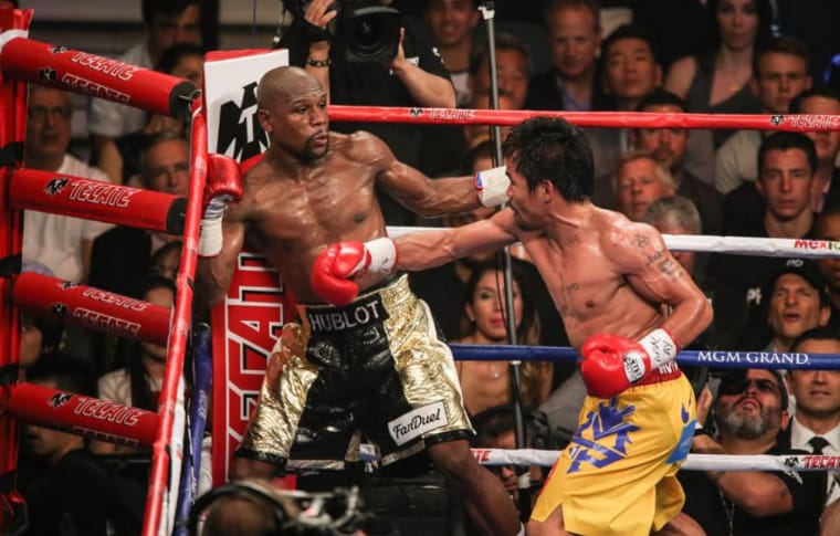 PACQUIAO VS MAYWEATHER EXCHANGE OF BLOWS BY SOCIAL NETWORKS