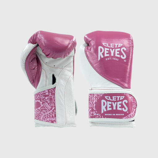 Cleto Reyes High Precision Boxing Gloves - Pink-White