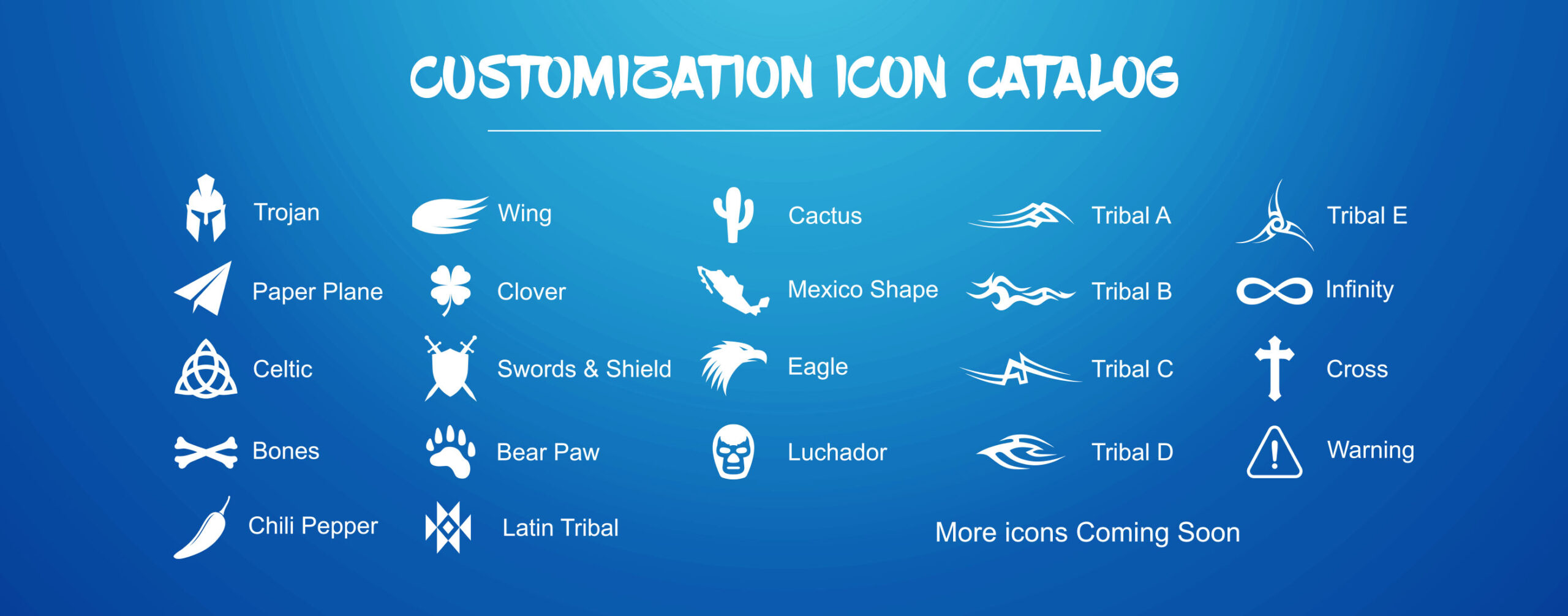 Customization icon catalog 2